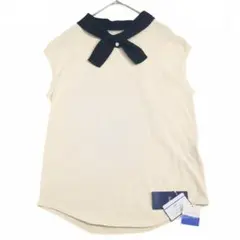 【未使用品】SHIPS 〈UVカット/接触冷感〉パールモチーフボウタイニットのサムネイル