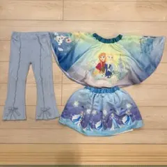 アナ雪 エルサ アナ フレアパンツ スカート セット 110㎝ 120㎝
