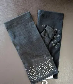 新品　ランバン　LANVIN 麻 アームカバー　手袋　滑り止め　黒のサムネイル