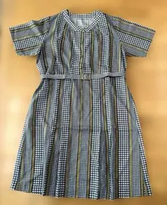 り*こ様 レトロワンピース　ベルト付き　涼しい