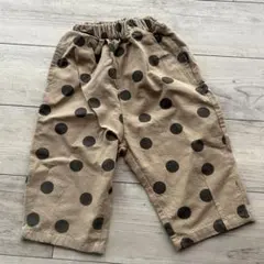 AD baby ドット柄キッズパンツ ベージュ　韓国子供服