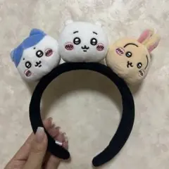 ちいかわパーク　ぬいぐるみカチューシャ(ちいかわ・ハチワレ・うさぎのおかお)