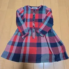 familiar チェック柄 ワンピース 110