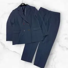 【洗える 希少Lサイズ】パーフェクトスーツファクトリー パンツスーツセットアップ