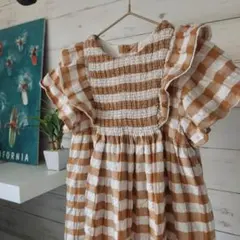 【ZARA】110 ギンガムチェックワンピースのサムネイル