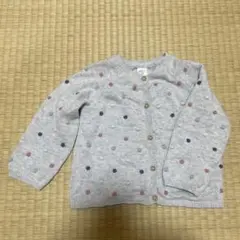 H&Mドット柄カーディガン