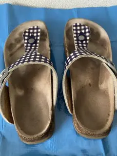 ※サイズ不明！ BIRKENSTOCK papillio ギンガムチェック柄のサムネイル