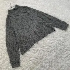 GU ジーユー (M) 総柄 ハイネック ニット セーター