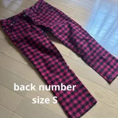 お値下げ美品☆back numberギンガムチェッククロップドパンツ☆サイズS