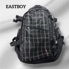EASTBOY イーストボーイ リュック チェック 黒 ピンク 女子通学