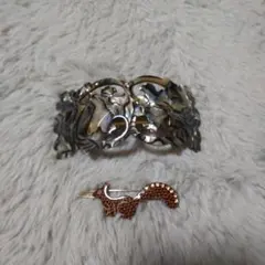 ALEXANDRE DE PARIS　バレッタとリス型ヘアピンセット　美品♡