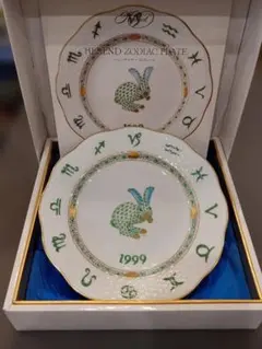 ヘレンド Herend ZODIAC　干支シリーズ　1999年　兔イヤープレートのサムネイル