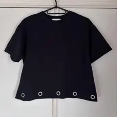 Mila Owen Tシャツ カットソー ブラック 金具