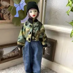 チェリーちゃん　ブライスサイズ　アウトフィット　迷彩柄ジャンパー