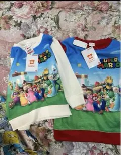 【新品】スーパーマリオ トレーナーセット 100.120サイズ