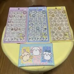 ちいかわボンボンドロップシール3点とミニポーチ