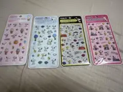 スヌーピー　ぷくぷくシール ぷっくり 4点