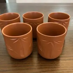 昭和レトロ　常滑焼　湯呑み　5個セット