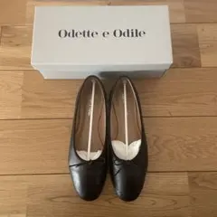 Odette e Odile ブラックバレエシューズ　24cm