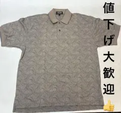 【USA製】Ashworth アシュワース 総柄 ポロシャツ Mサイズ