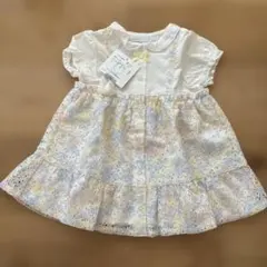 べべ パステルカラー レース ワンピース 80〜90cm