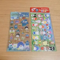 新品 サンリオキャラクターズ キャラクターずかん クリアキャンディシール 2点