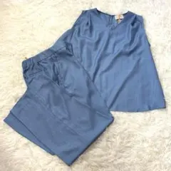 【ユナイテッドアローズ】セットアップ 水色 パンツスーツ 美品