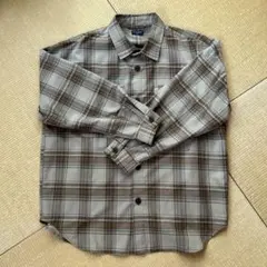 BACK NUMBER チェックシャツ　メンズM ベージュ