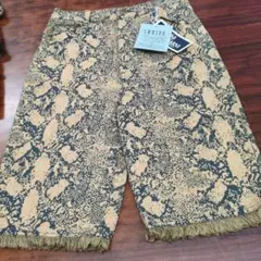 タグ付きインディゴデニム　ハーフパンツ未使用130平成レトロ