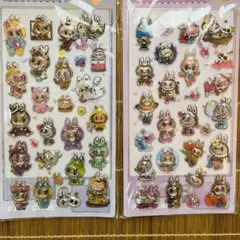 ボンボンドロップシール　ラブブ　2枚セット
