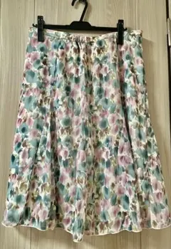 フレアスカート 3L サイズ ポリエステル100%