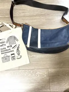 COACH ショルダーバッグ ネイビー&小袋付