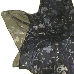 Anne Klein 絹 100%ノースリーブ 花柄 シースルーレイヤードのサムネイル