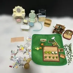 シルバニアファミリー ガーデニング畑　歯医者　ドレッサーセット小物