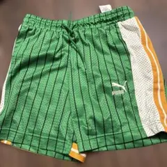 PUMA ハーフパンツ グリーン ストライプのサムネイル