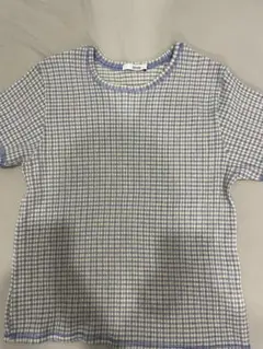 relume チェック柄 半袖Tシャツ Fサイズ