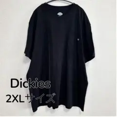 Dickies ディッキーズ ポケットTシャツ ブラック 2XL ワンポイント