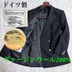 希少 ドイツ製 ビンテージ　バーバリー　 紺ブレ　テーラード　金ボタン M相当のサムネイル