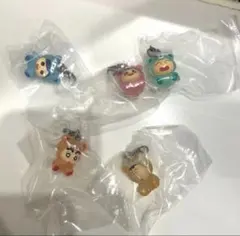 クレヨンしんちゃん みんなでくまパジャマ めじるしアクセサリー コンプリート ③