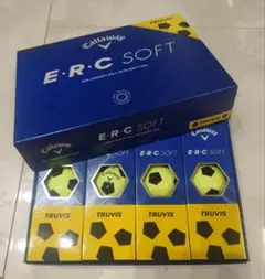 キャロウェイ　ERC　ゴルフボール　サッカーボール　黄色　1ダース　新品未使用のサムネイル