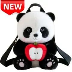 ⭐新品⭐パンダ ぬいぐるみ リュック もふもふ りんご 可愛い おしゃれ 子供用