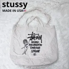 【USA製】stussy オールドステューシー キャンバス トートバッグ