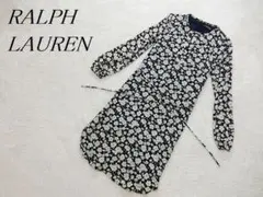 美品　RALPH LAUREN　ラルフローレン　リボン　ワンピース　花柄　２