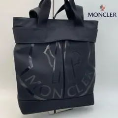 f*y様 【正規品】MONCLE トートバッグ モノグラム ブラック ナイロン製 正規品】MONCLE トートバッグ モノグラム ブラック ナイロン製