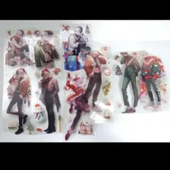 【B45】海外マステ　人物　男の子　クリスマス　（★400）