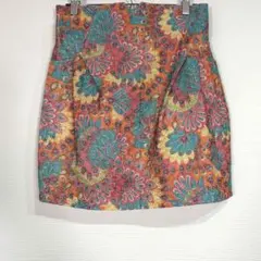 アナップ【M】タックミニスカート カラフル タイトめ