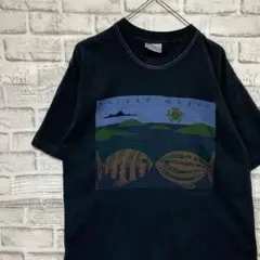 USA製90sヴィンテージTシャツ！シングルステッチ　ブラック半袖古着M13