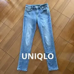 UNIQLO スキニーデニム ライトブルーレディース25（63.5cm）