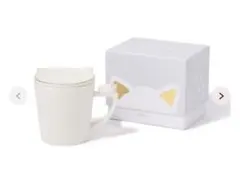 Francfranc キャット フィギュア マグ ホワイト