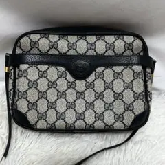 希少 ✨ オールドGUCCI ショルダーバッグ グレー オールレザー GUCCI グッチ GG オールドグッチ アクセサリーコレクション